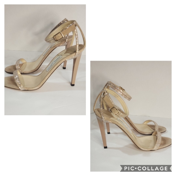SOLD!!!🎊HP🎊1.18.18🎊Embellished leather heels👠 - Picture 5 of 8